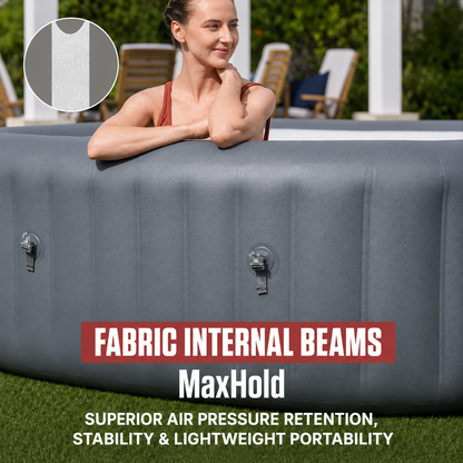 6-Person Portable Inflatable Hot Tub with 140 Air Jets