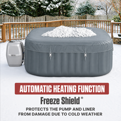 6-Person Portable Inflatable Hot Tub with 140 Air Jets